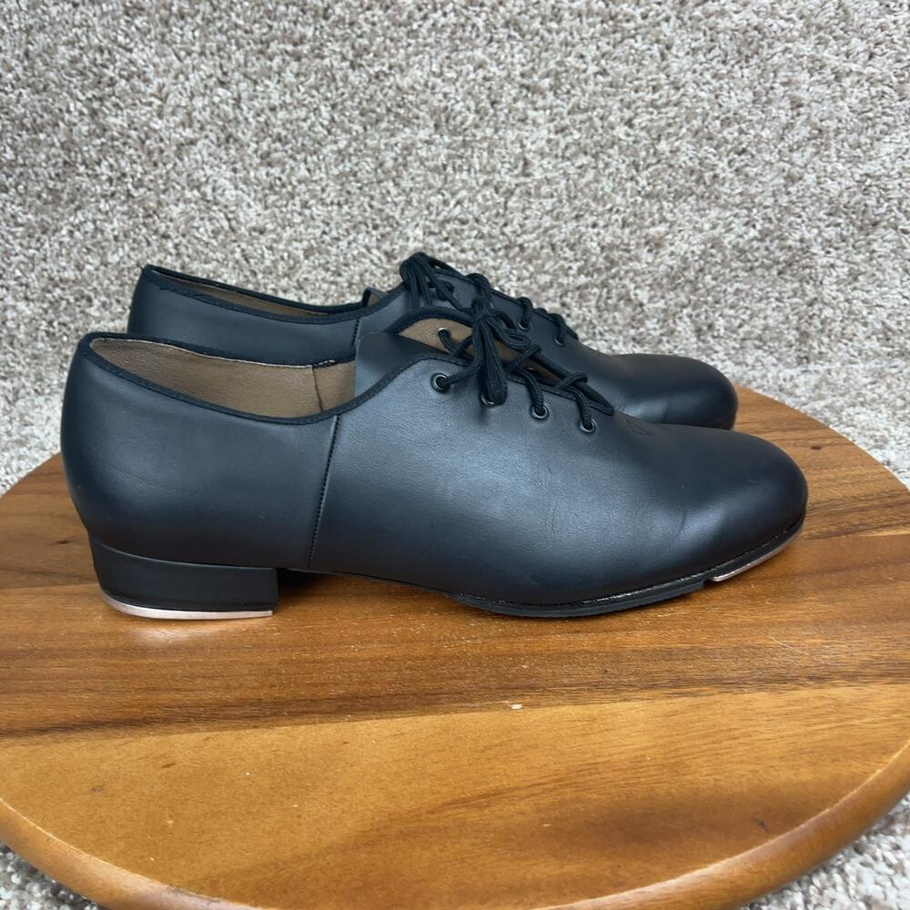Bloch Dance Men's Jazz Tap Shoes Size 11 M Black Full Sole Leather S0301M